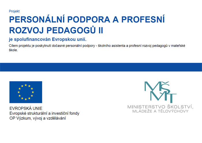 Projekt Personální podpora a profesní rozvoj pedagogů II